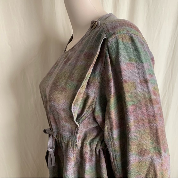 Isabel Marant Etoile earth toned tie dye linen viscose dress - Picture 6 of 16